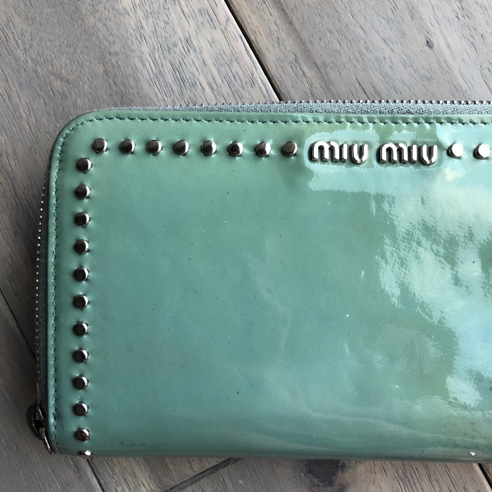 Miu Miu studded wallet